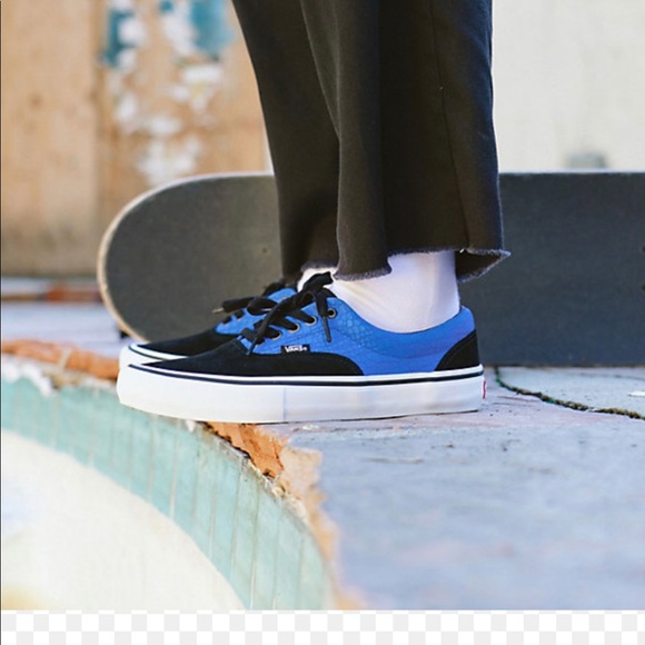 vans old skool pro zorilla blue crocodile skate shoes